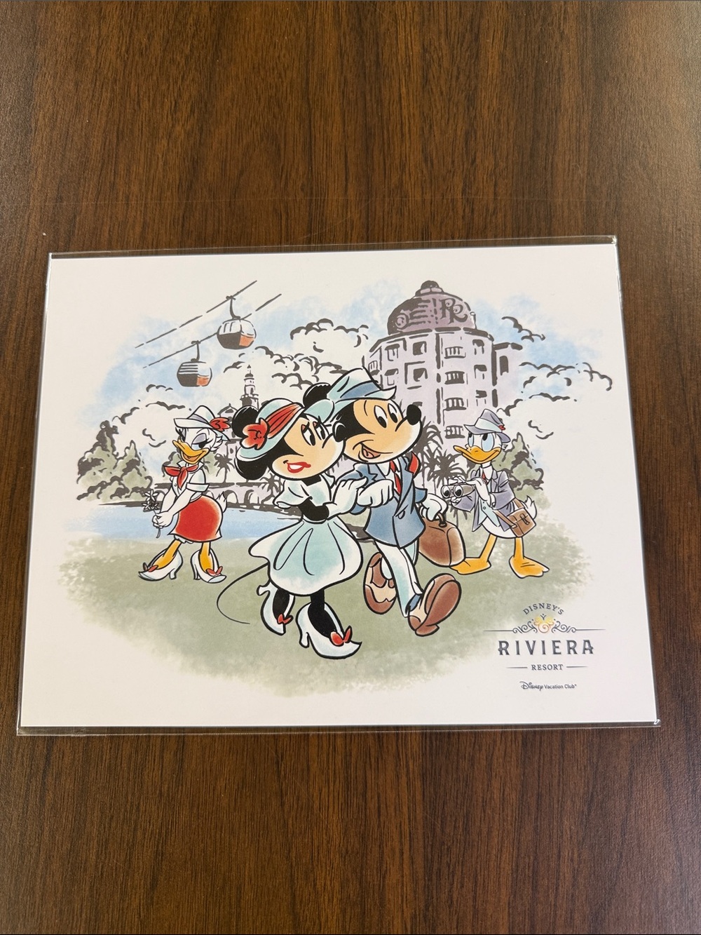 Disney Riviera Resort print new 10”w x8” h